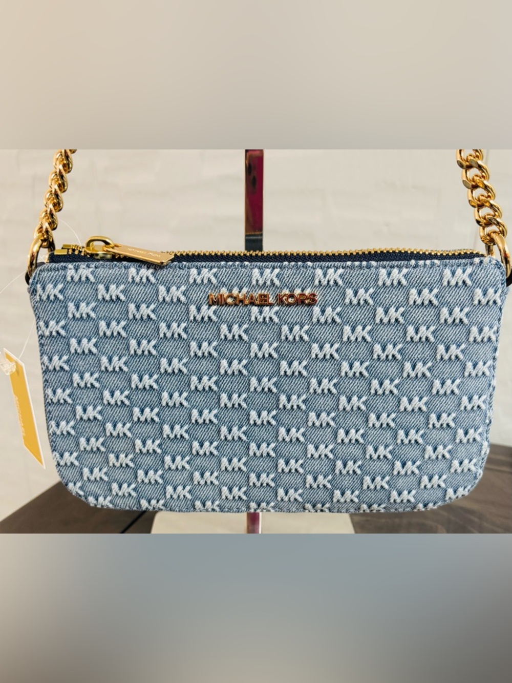 Michael Kors Chain Pouchette Shoulder Bag - Picture 4 of 12
